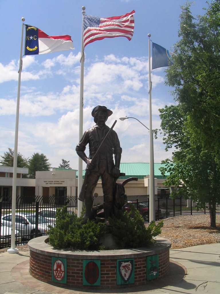 Minuteman and Flags North Carolina Military Center Brendan Flickr