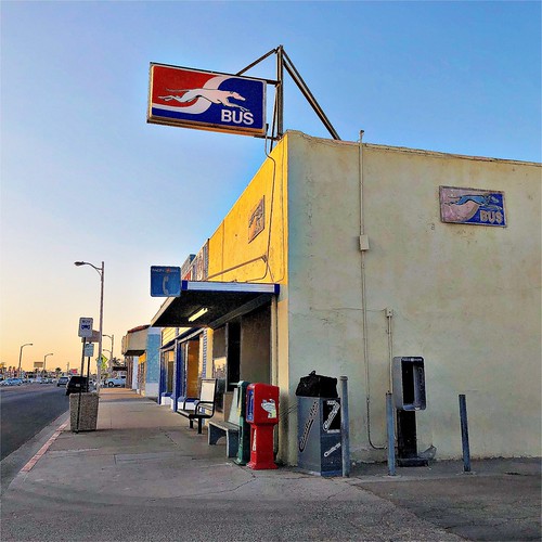 Greyhound Bus terminal. Delano, CA. Kathy Drasky Flickr