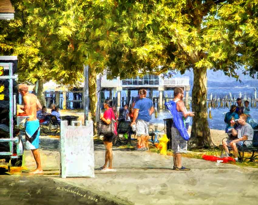 Boardwalk Activity in Colonial Beach Virginia, a digital p… Flickr