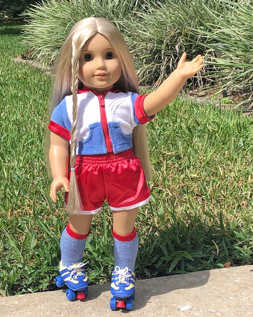 Julie wanted to show off her new roller skating outfit Flickr