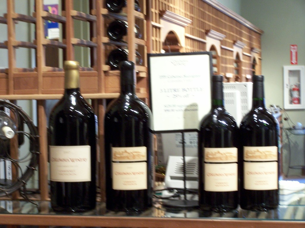Wines on display at Columbia Winery Columbia is one of the… Flickr