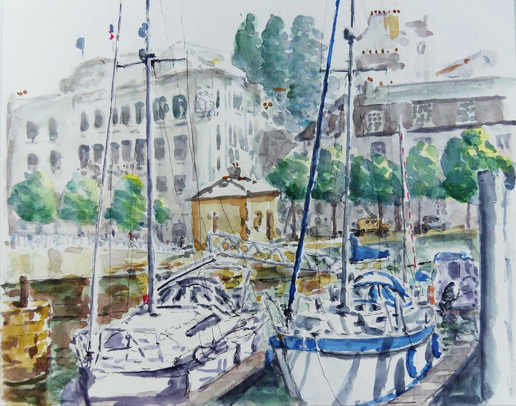 chambre de commerce Lorient 40x30cm Christian Angué Flickr