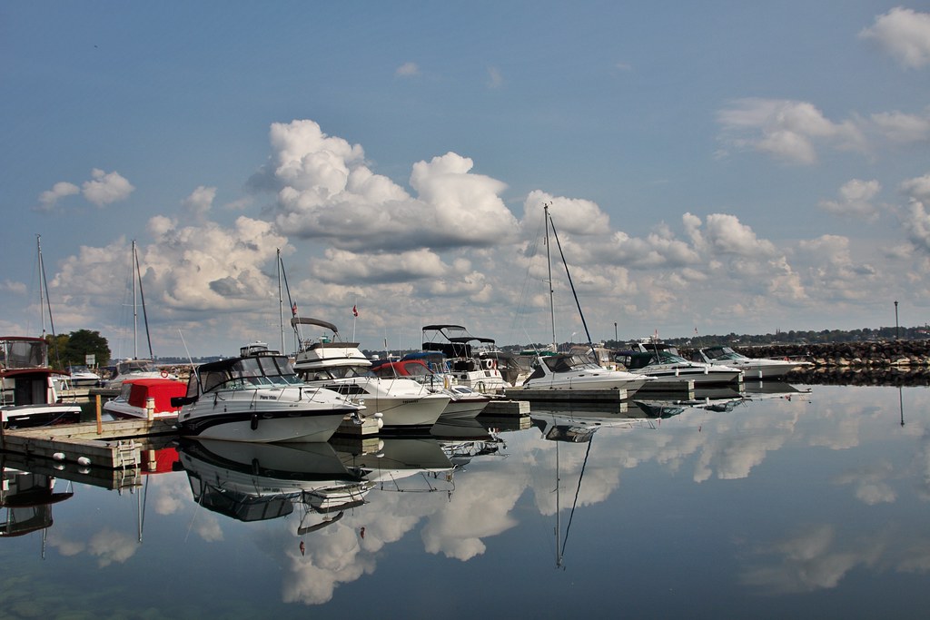 Prescott Ontario Canada Sandra S Lawn Harbour Reflec… Flickr