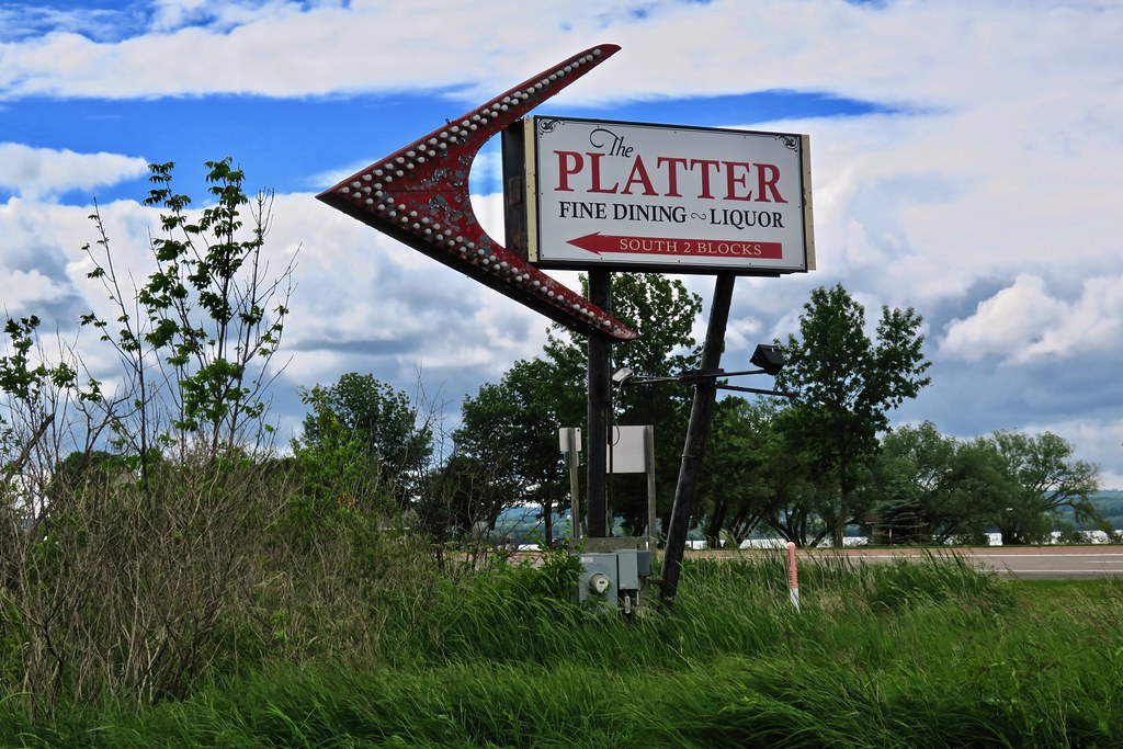 The Platter, Ashland, WI Sign for The Platter Restaurant, … Flickr