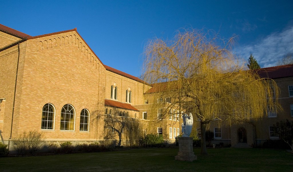 Mt. Angel Abbey Church Sunrise over the Abbey Church Flickr