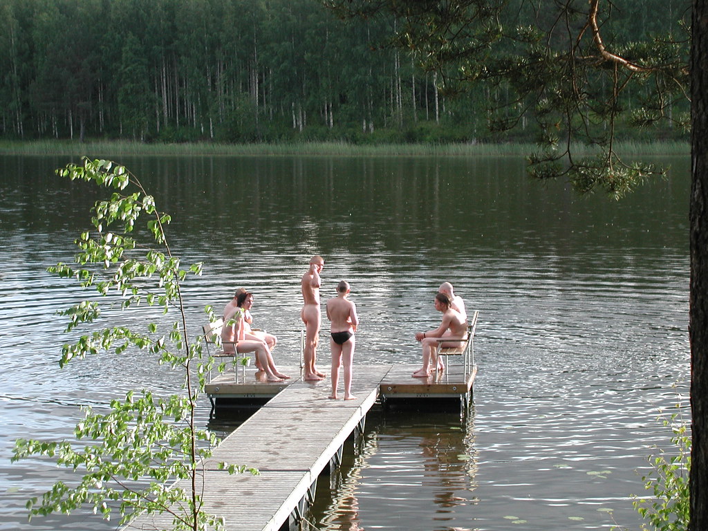Finnish midsummer | Boys swimming after having a sauna in Ku… | Flickr