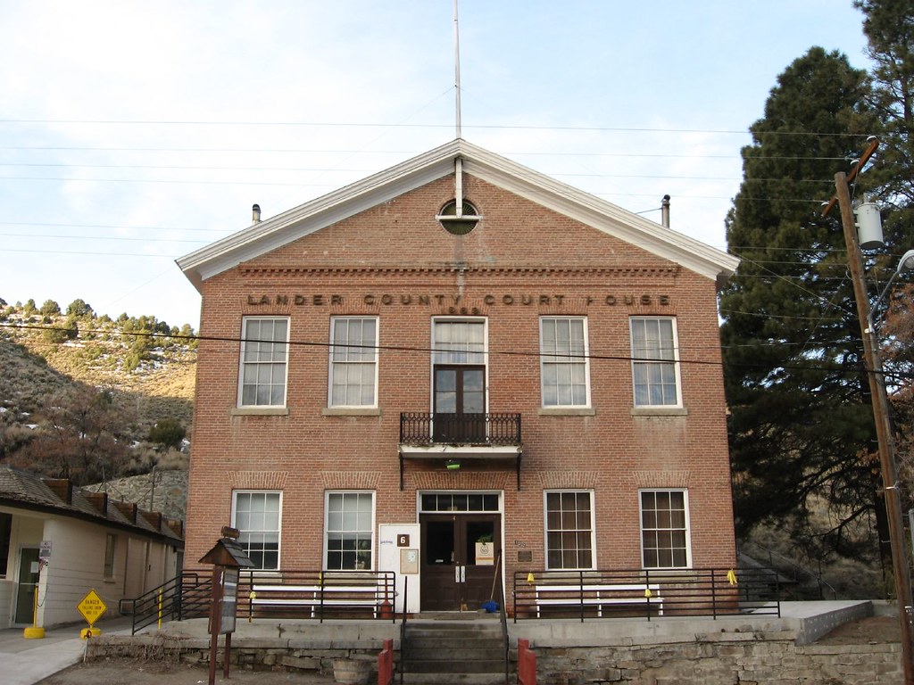 Historic Lander County Courthouse, Austin, Nevada The old … Flickr