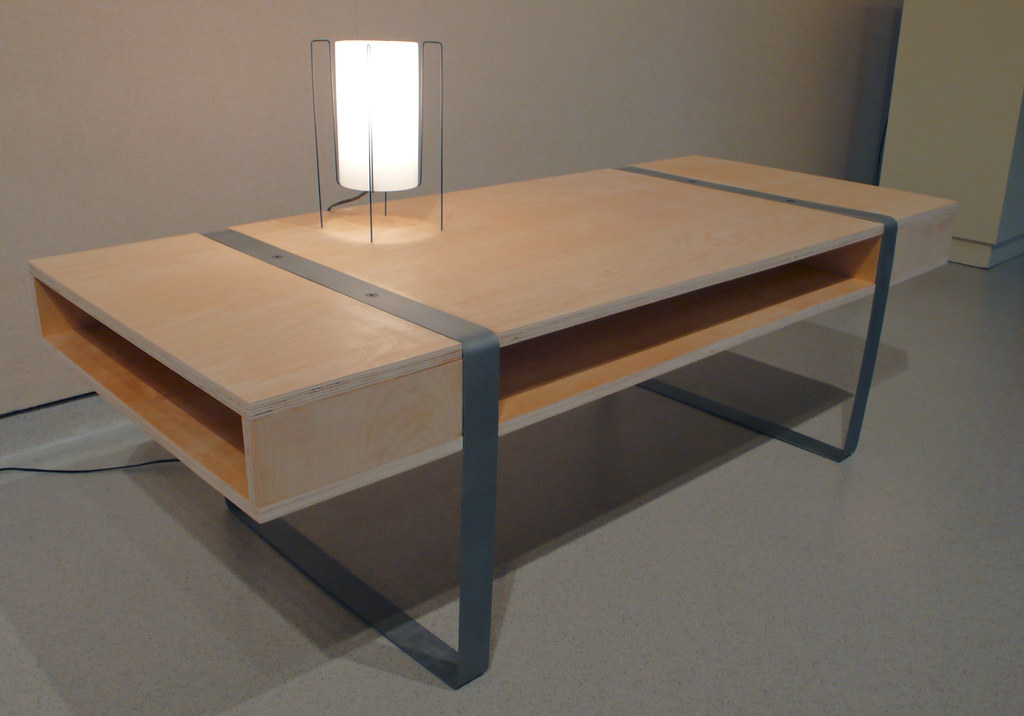 Coffee Table by Gregory Lee Maple veneer plywood, sandblas… Flickr