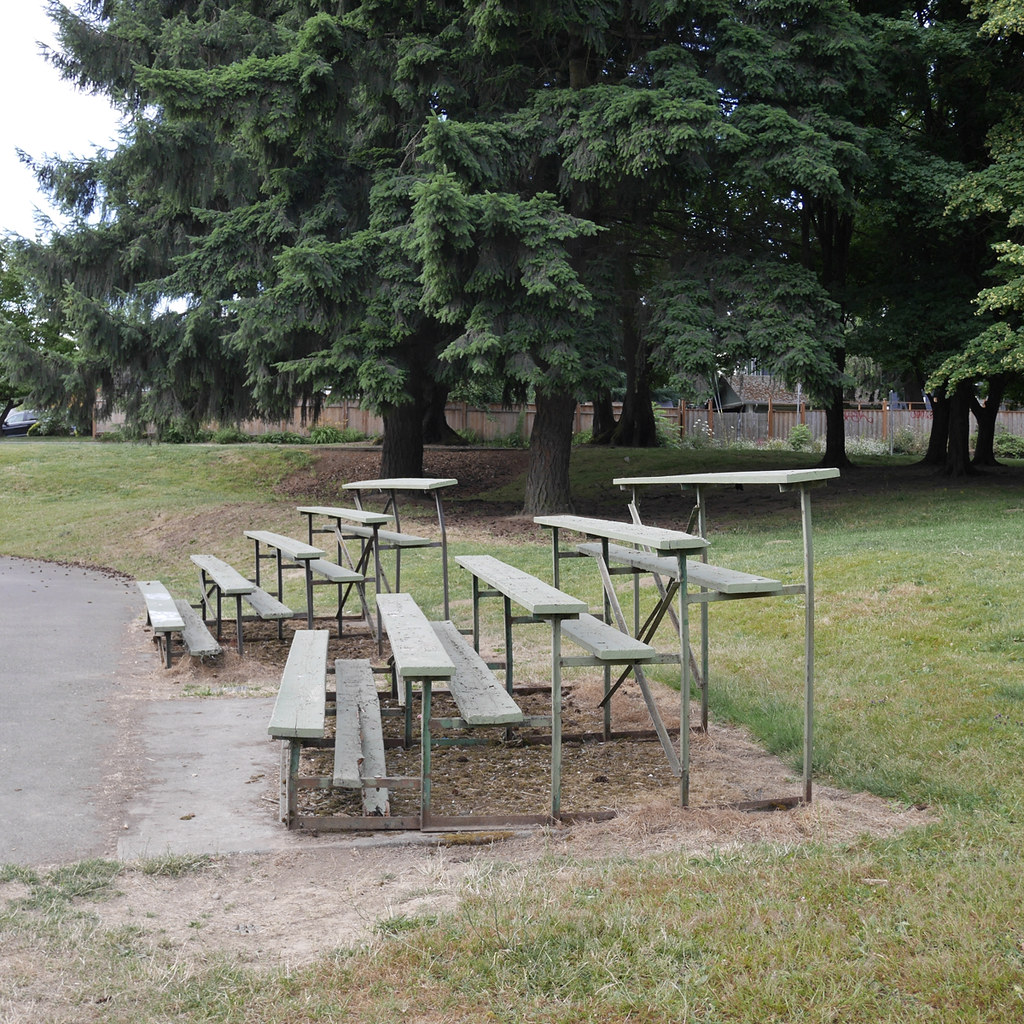 two bleachers, Pier Park, Portland, OR 4 July 2018; 647 a
