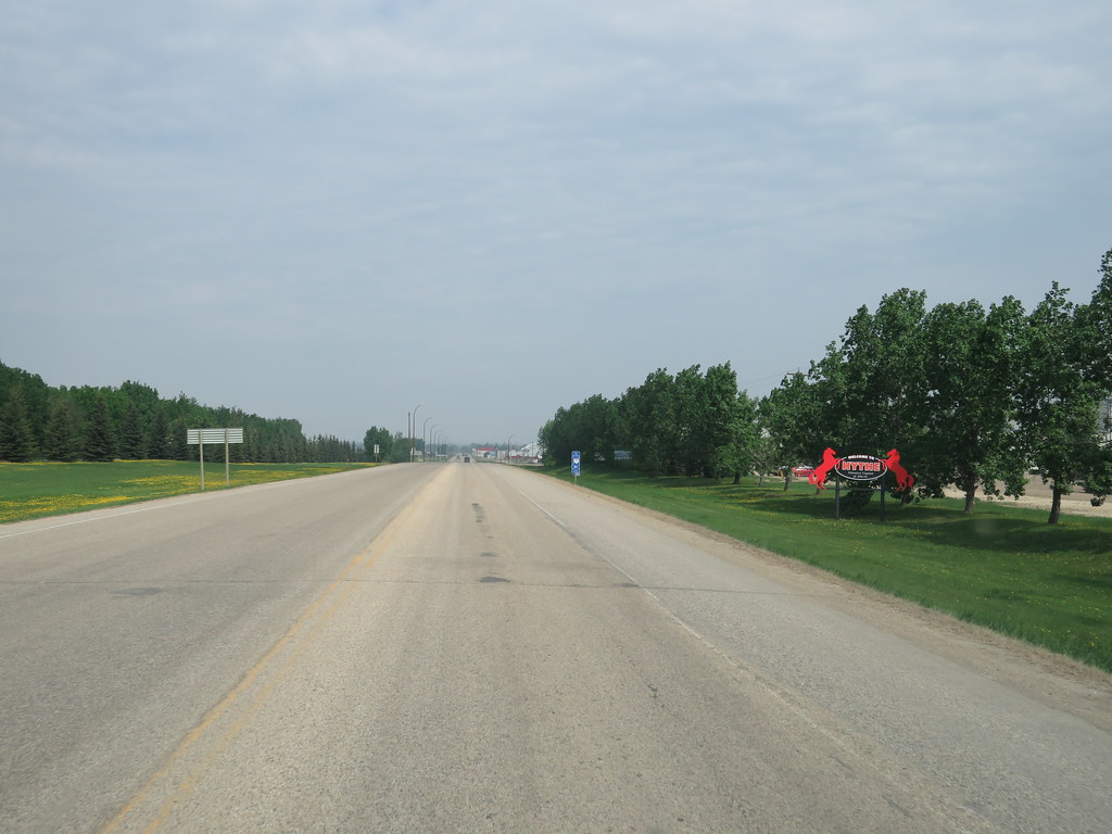 Arriving in Hythe, Alberta in our family motorhome Flickr