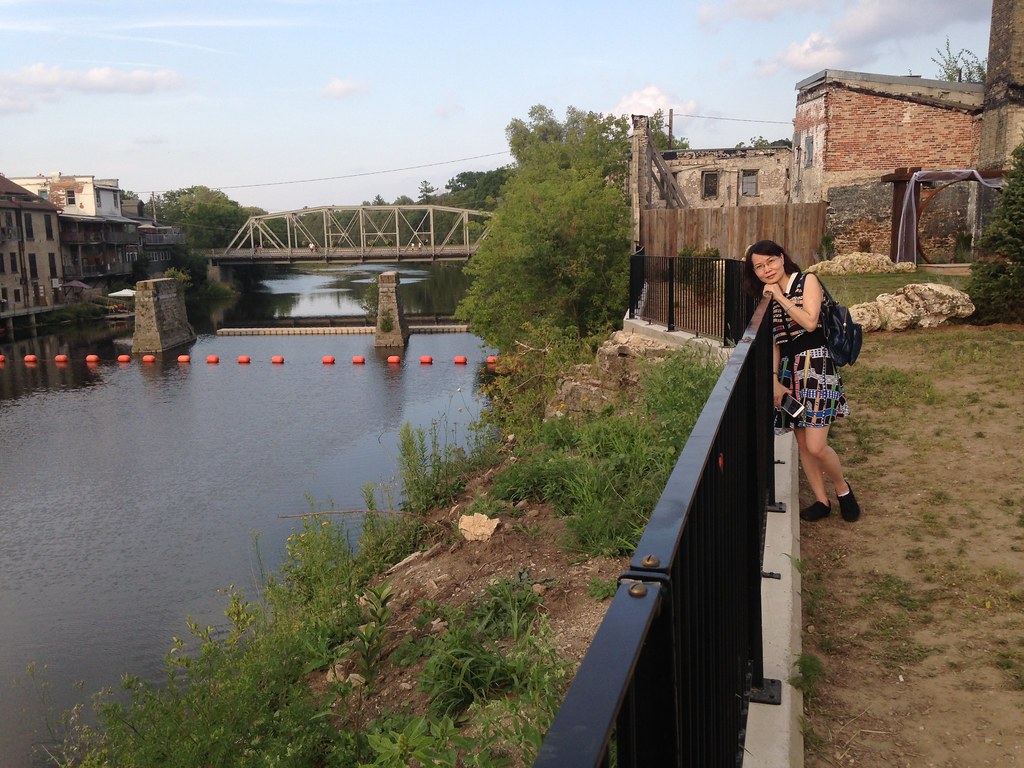 Elora Ling on the south bank of the Grand river in Elora. Flickr