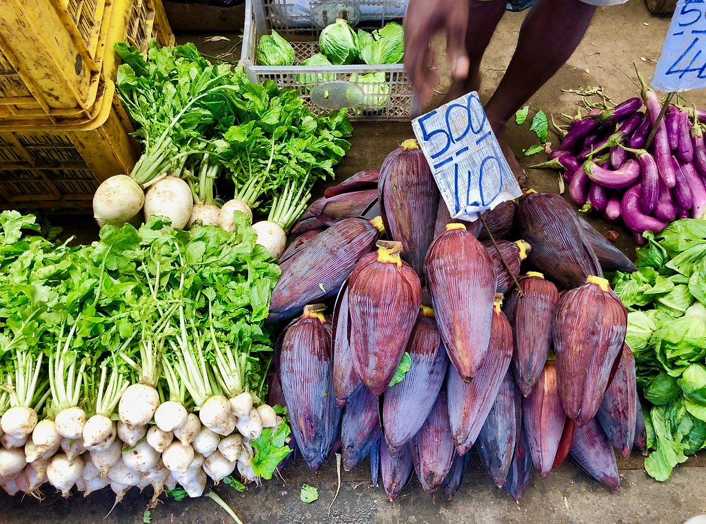 Banana flower Colombo markets BARBARA DAWSON Flickr