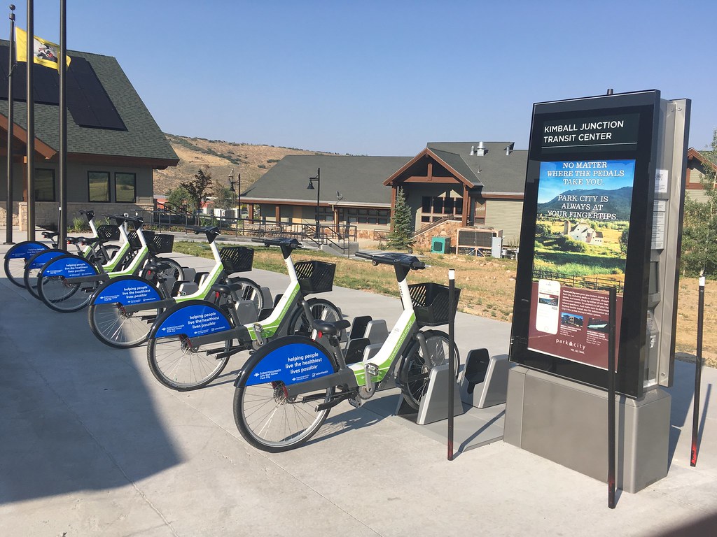 Summit County Bike Share Electric bikes at the Kimball Jun… Flickr