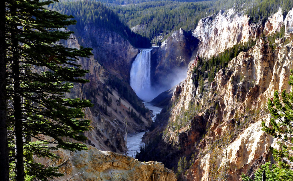 Yellowstone's Lower Falls, Yellowstone Falls consist of tw… Flickr