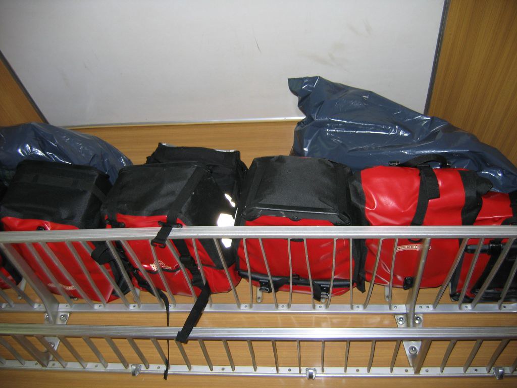 Luggage on Polish train Our bags were in the cabin with us… Flickr