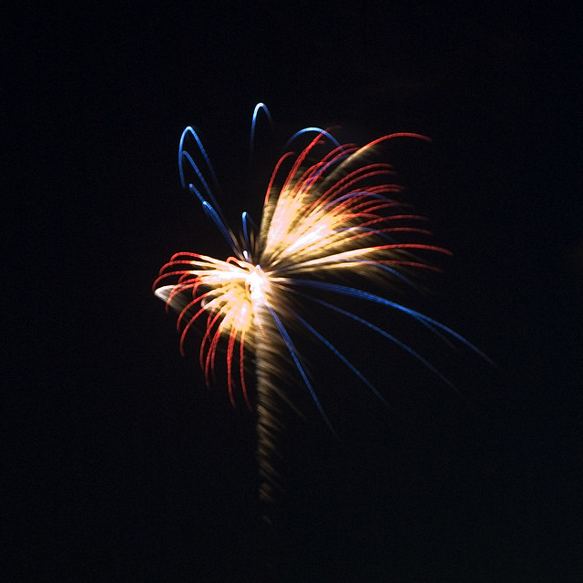 Butterfly Firework technology must have advanced alot in r… Flickr