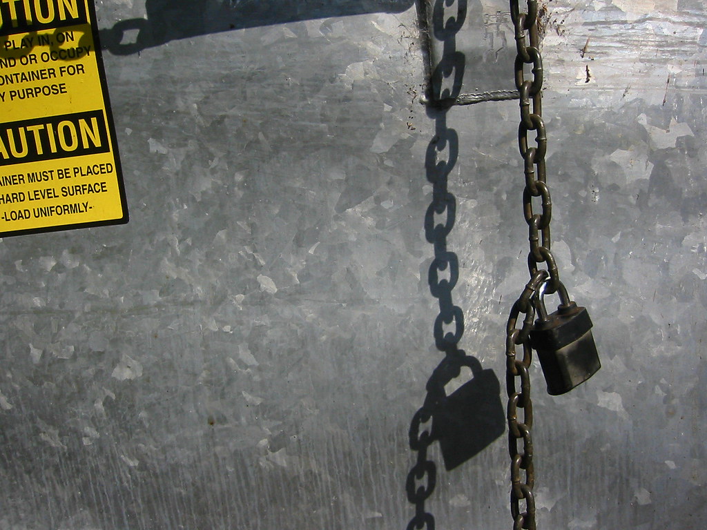 Dumpster Lock Chris Flickr