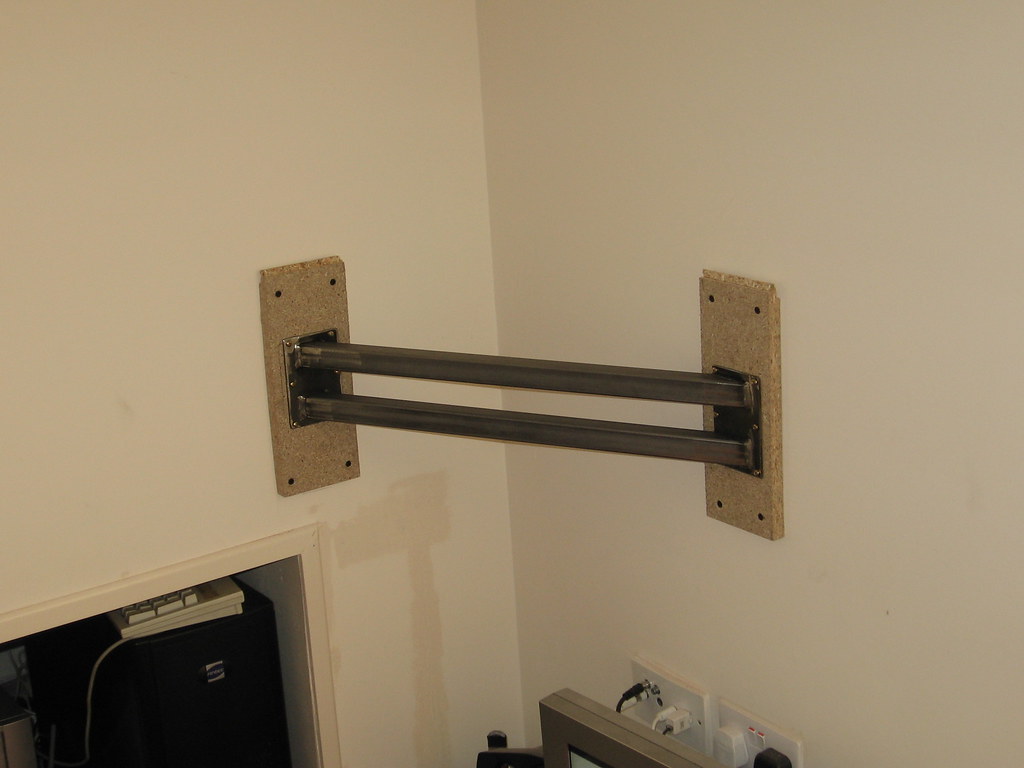 TV wall mount bracket A custom mount to hang my TV across … Flickr