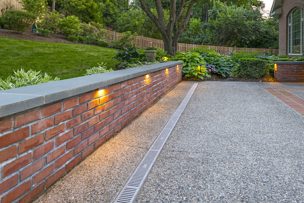 Channel Drain in Concrete Patio Channel Drain in Exposed A… Flickr