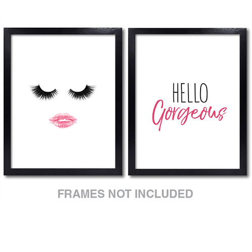 Hello Wall Art Decor 8x10 Unframed Set of 2 Pea… Flickr