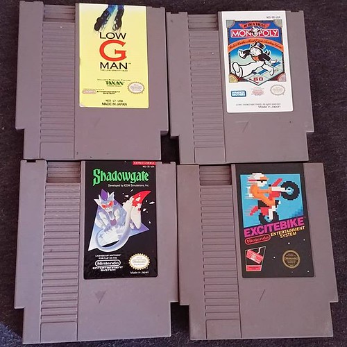 Low g man 5, monopoly 4, excitebike 7, and shadowgate … Flickr