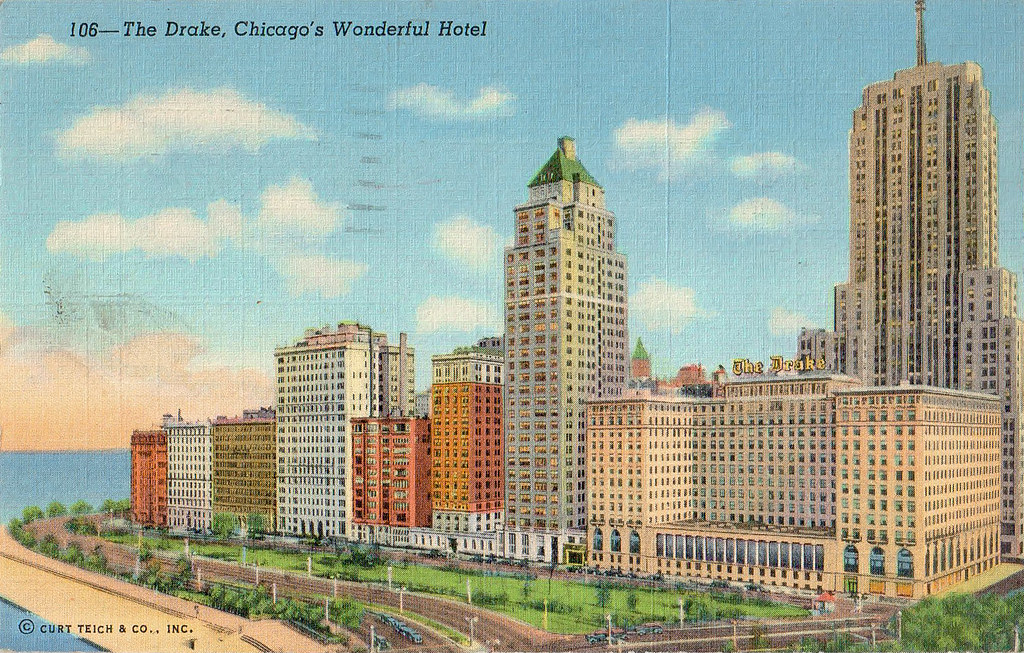 Drake Hotel in 1930's Palmolive building (built in 1929) i… Flickr