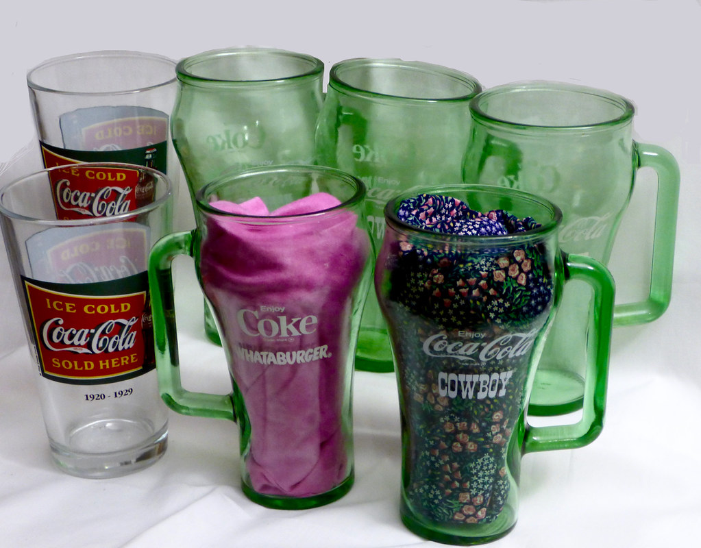 Coke Glass My collection of genuine CocaCola glasses from… Flickr