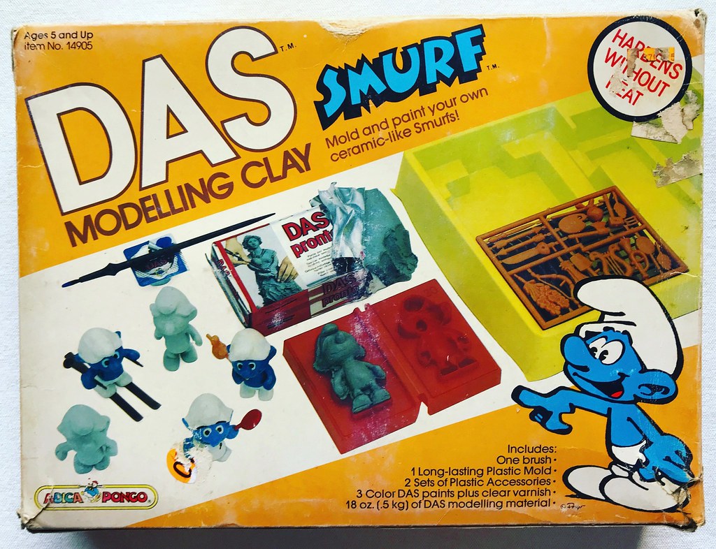 Das Smurf Modeling Clay Kit (1982) www.artskooldamage.blog… Flickr