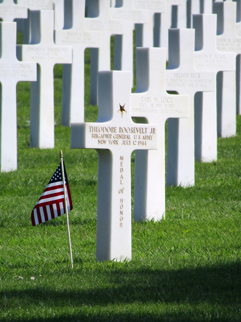 Theodore Roosevelt Jr. Grave Normandy American Cemetery … Flickr