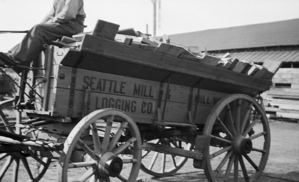 Seattle Mill & Logging Co. lumber wagon, circa 1915 Flickr