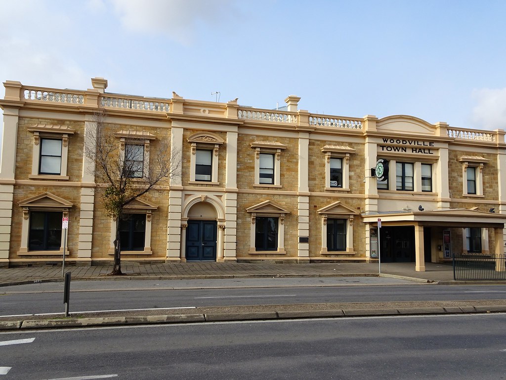 Woodville. Adelaide. The Town Hall was built in classical … Flickr
