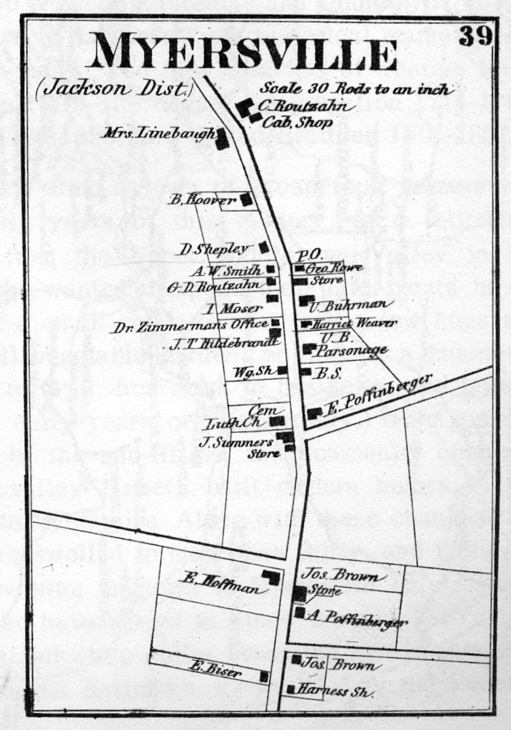 Map of Myersville, Maryland, 1873 Myersville in 1873. This… Flickr