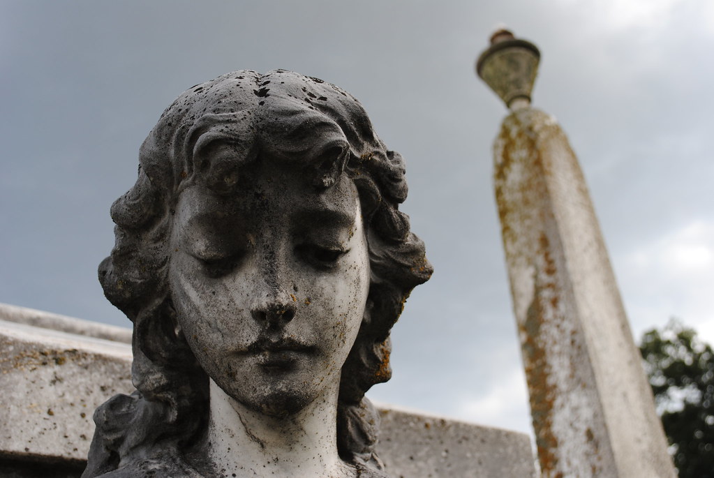 Graveyard Statue In the cemetery at Flat Rock United Metho… Flickr