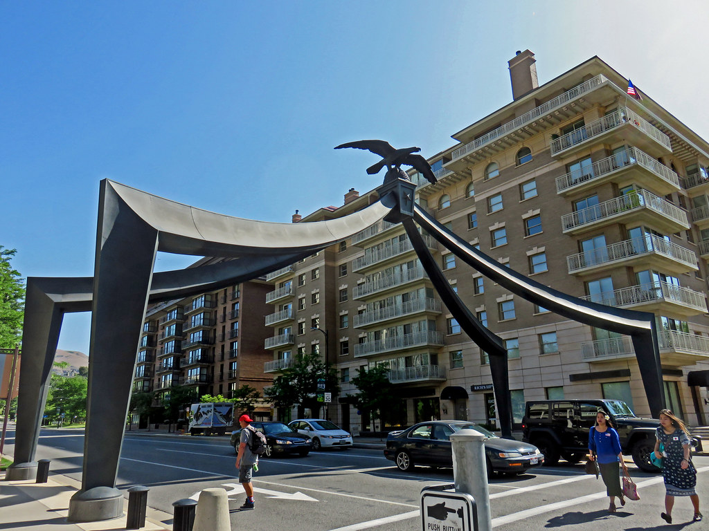 Salt Lake City's Eagle Gate, 1960s version Granger Meador Flickr