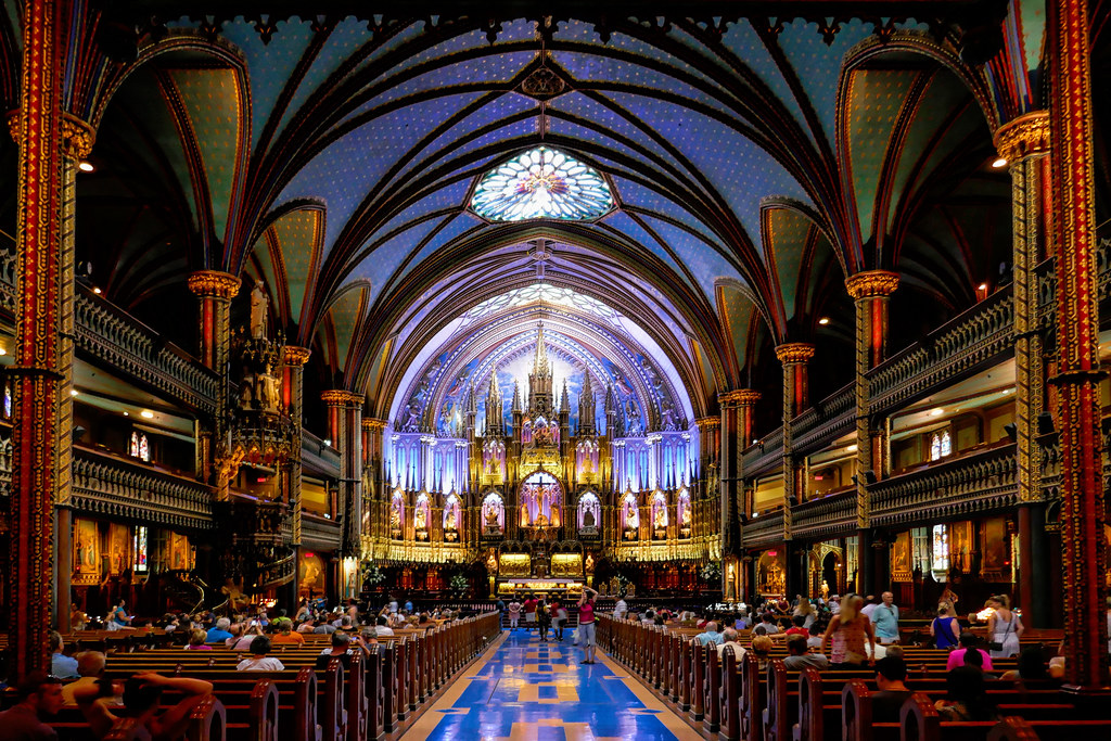 Basilique NotreDame de Montréal 110, rue NotreDame Ouest… Flickr