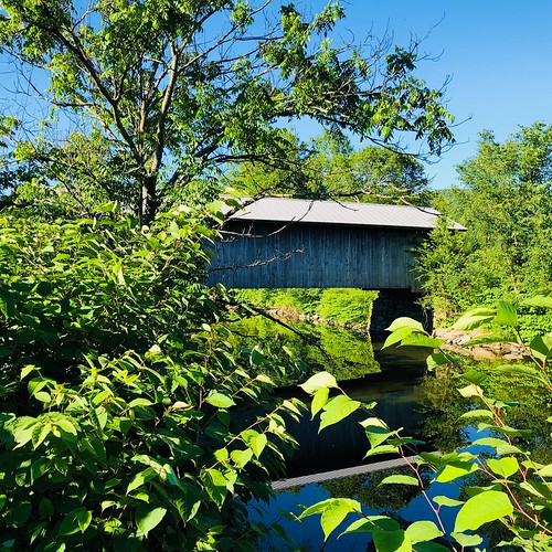 Hopkins Covered Bridge in Enosburgh, Vermont. Spanning Tro… Flickr