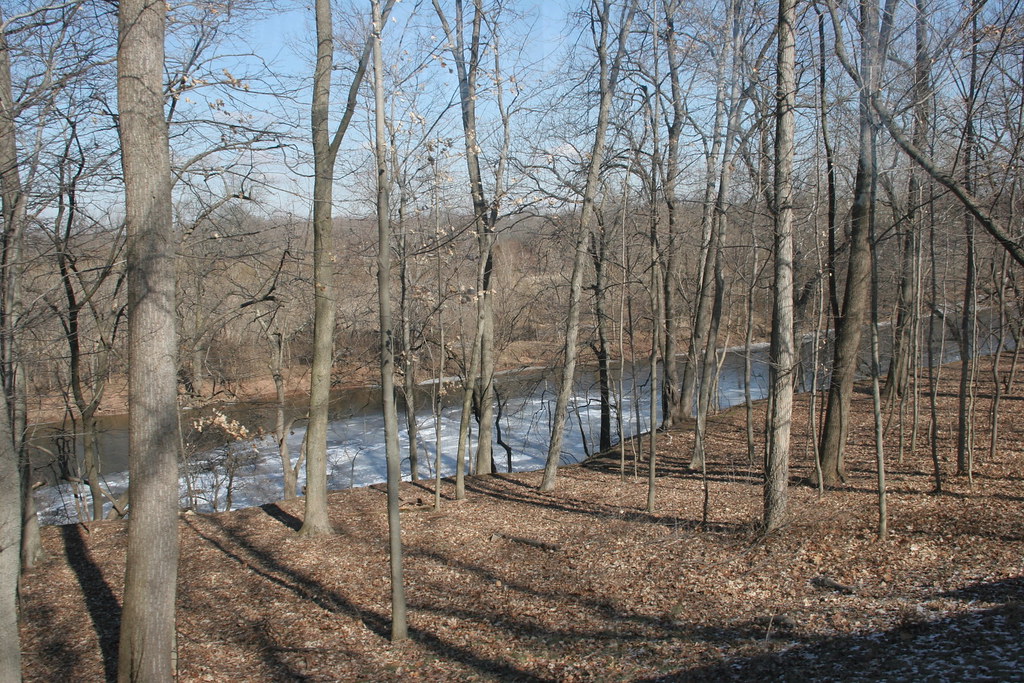 New Jersey Countryside The river below was frozen in place… Flickr