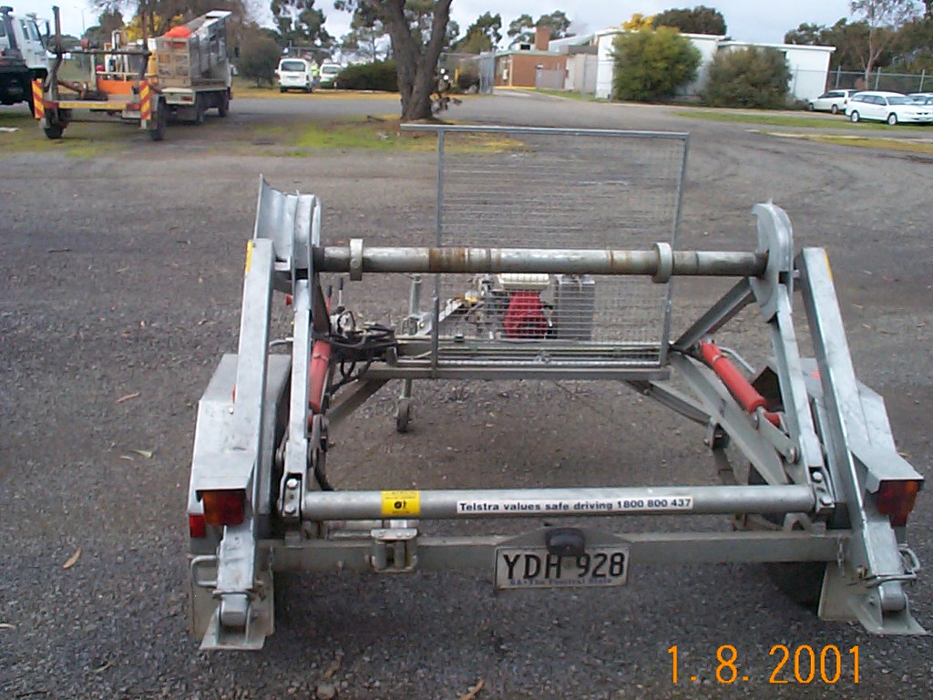 Telstra Mechanical Aid Small Cable Winch Trailer 'YDH928'… Flickr