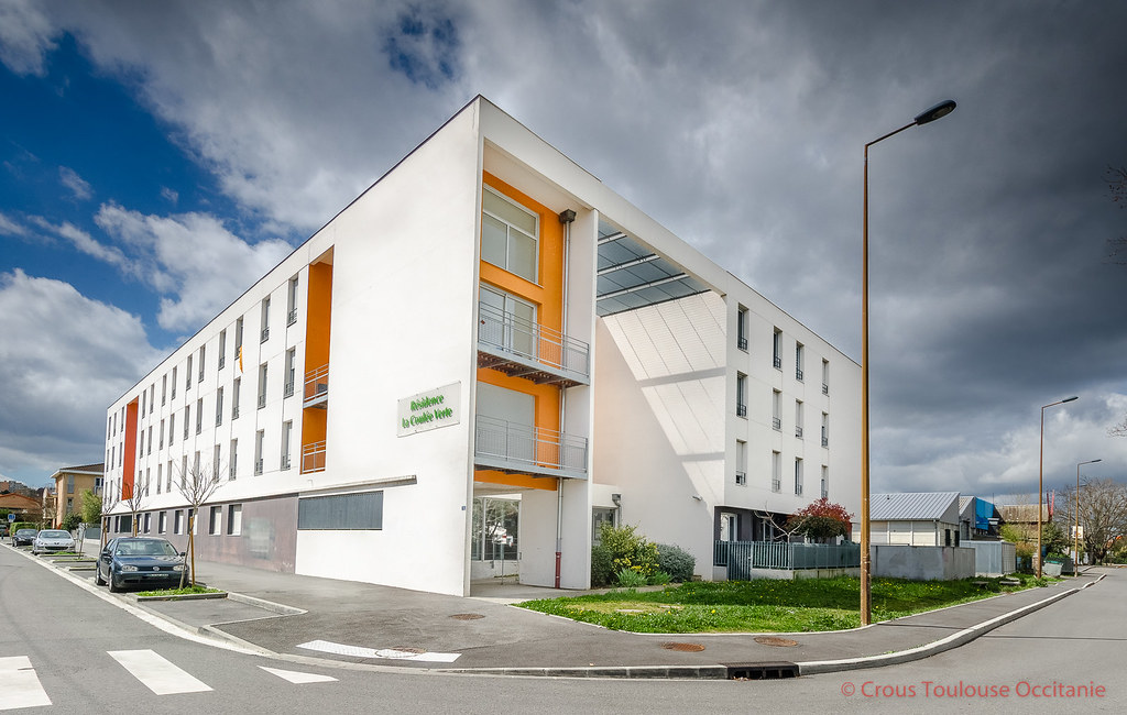 CrousToulouse_RésidenceLaCouléeVerte_façade01 Crous de Toulouse