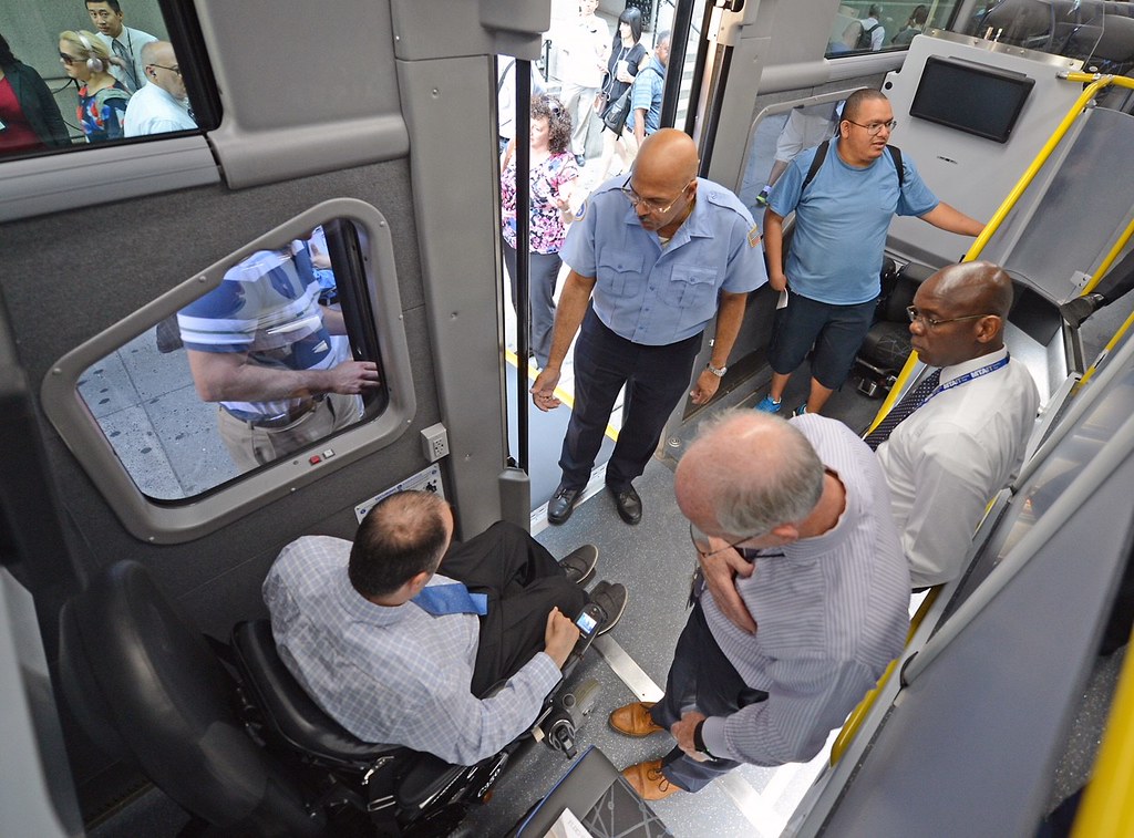 Wheelchair Ramp Express Bus Demo MTA New York City Transit… Flickr