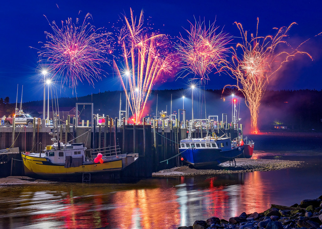 Canada Day in Alma Canada Day fireworks in Alma, NB. Tracy Munson