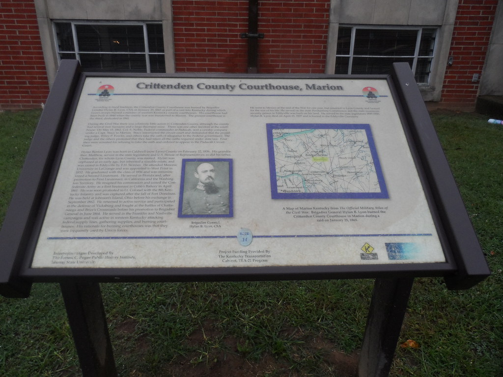Marker, Crittenden County Courthouse, August 7,2017 Flickr