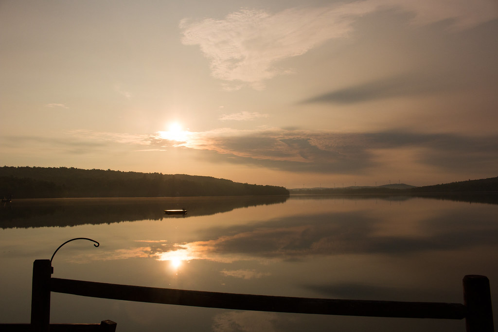 Early Morning At the Lake Big Narrows Lake, Lincoln, Maine… Flickr