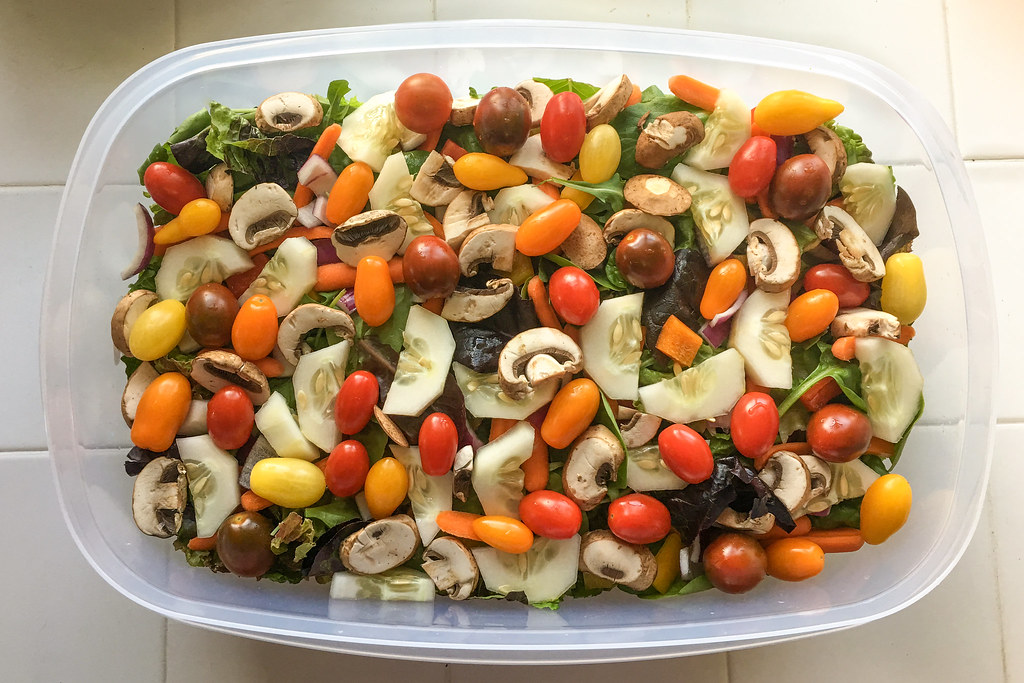 Large garden salad A large garden salad we made for Shawn … Flickr