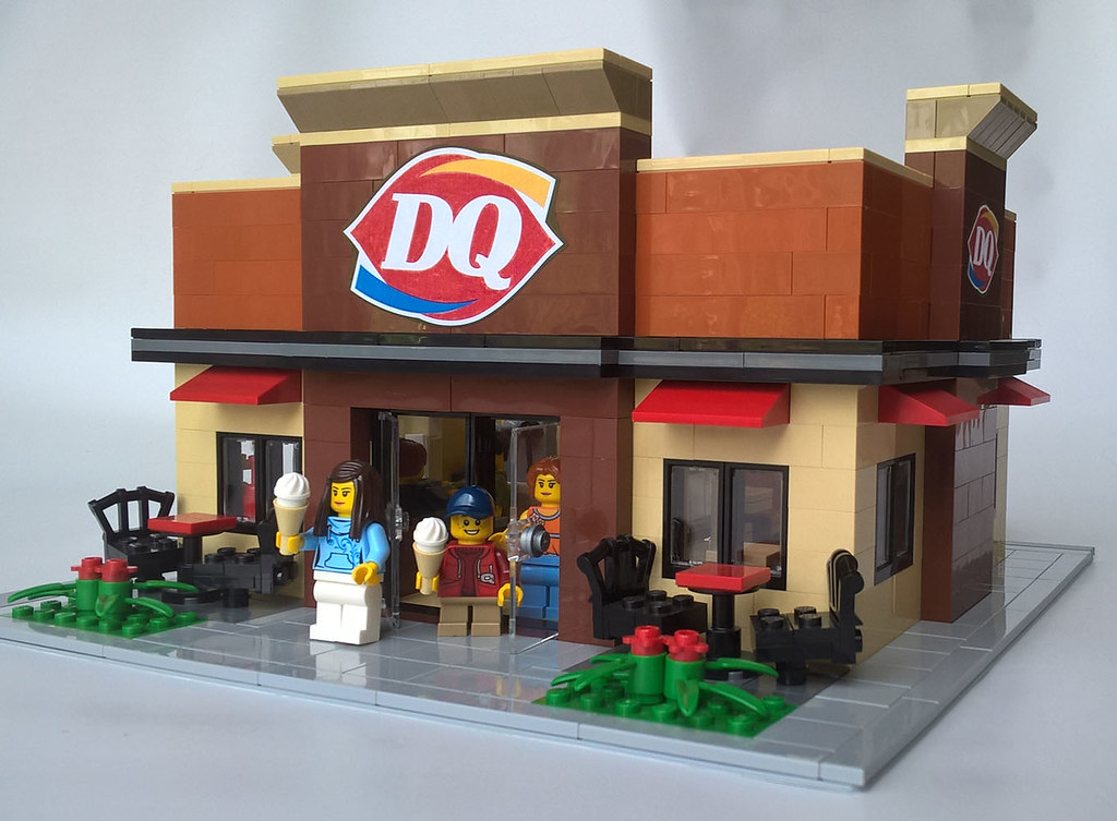 Dairy Queen Restaurant Lego Modular Building Flickr