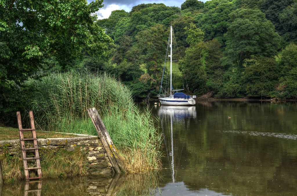 River Tamar at Cotehele Quay A hundred years ago this woul… Flickr
