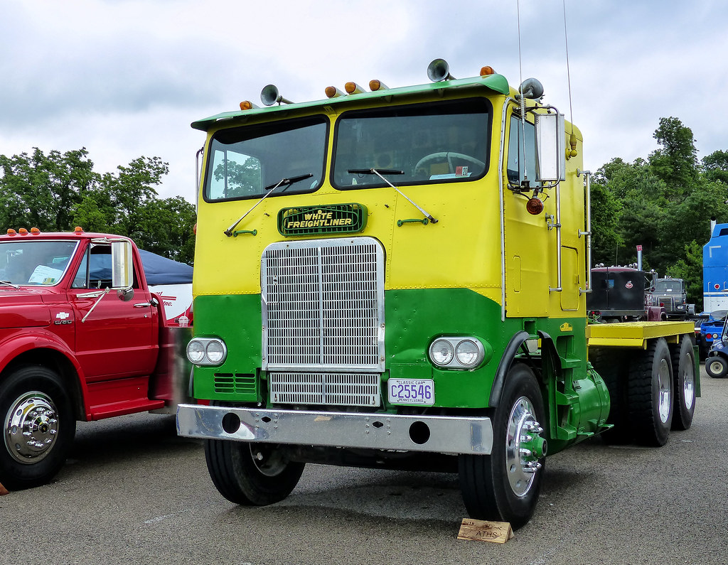 1973 White Freightliner COE Semi Tractor Taken at the ATHS… Flickr