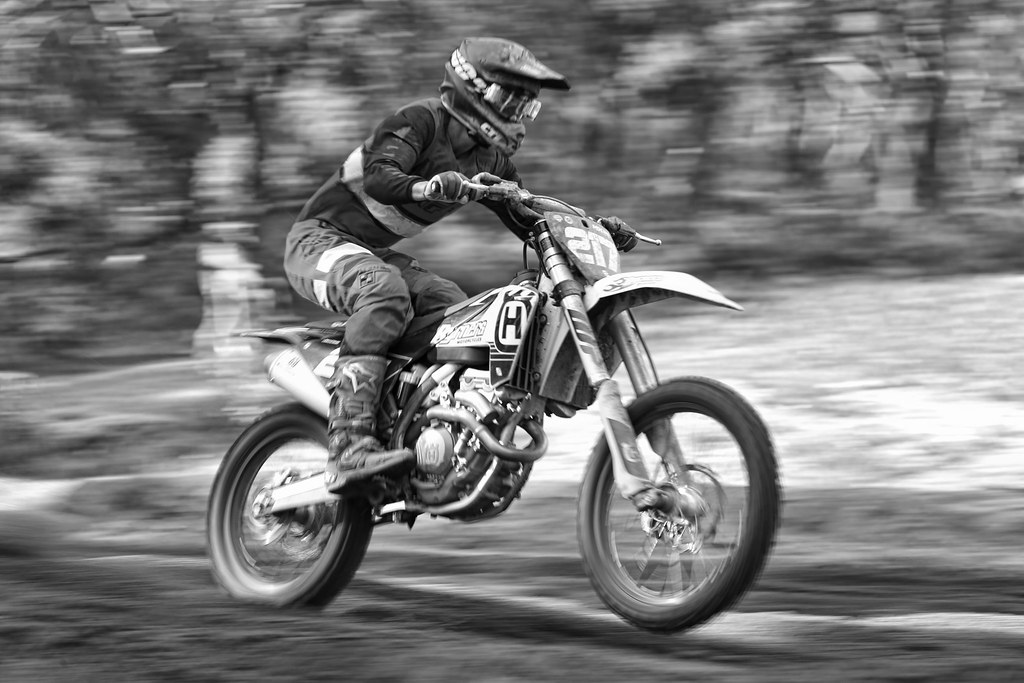 Gippsland MX Titles Jake Cahir Husky B&W version Doug Farr Flickr