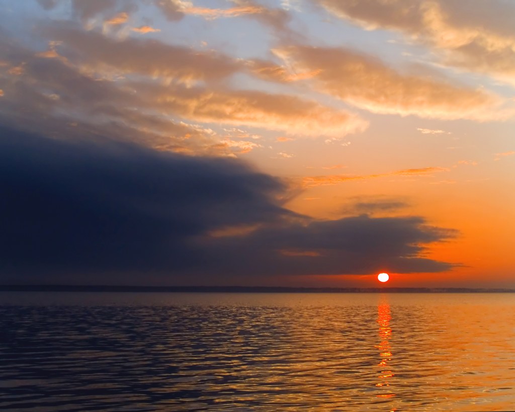 Sunset over Deer Island... Been a while since we had a nic… Flickr