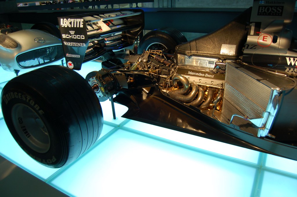 Mercedes McLaren F1 car engine Stephen Hanafin Flickr